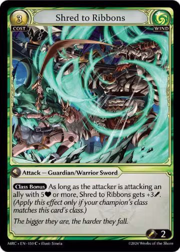 Shred to Ribbons (150), Mercurial Heart — Grand Archive card price