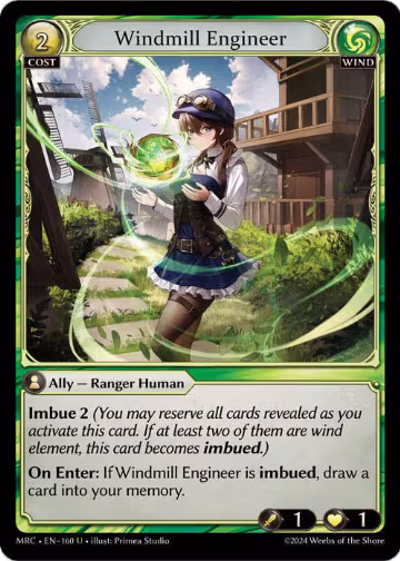Windmill Engineer (160), Mercurial Heart — Grand Archive card price