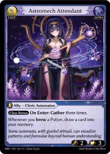 Astromech Attendant (161), Mercurial Heart — Grand Archive card price