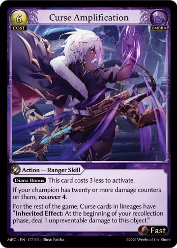 Curse Amplification (177), Mercurial Heart — Grand Archive card price