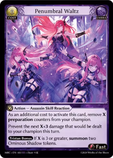 Penumbral Waltz (183), Mercurial Heart — Grand Archive card price