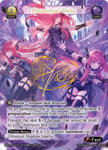 Penumbral Waltz (CSR) (183), Mercurial Heart — Grand Archive card price