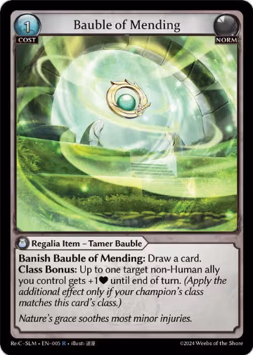 Bauble of Mending (005), Silvie Re:Collection, Slime Sovereign — Grand Archive card price