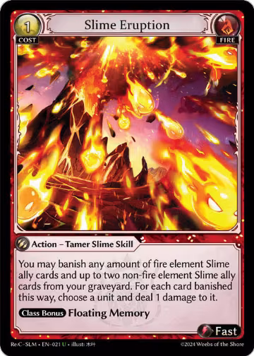 Slime Eruption (021), Silvie Re:Collection, Slime Sovereign — Grand Archive card price