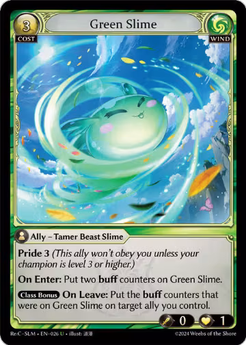 Green Slime (026), Silvie Re:Collection, Slime Sovereign — Grand Archive card price