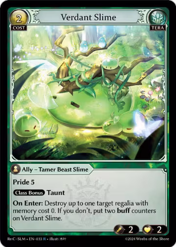 Verdant Slime (033), Silvie Re:Collection, Slime Sovereign — Grand Archive card price