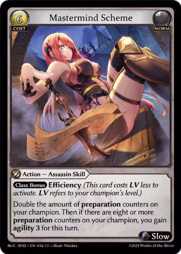 Mastermind Scheme (016), Tristan Re:Collection, Shadowdancer — Grand Archive card price