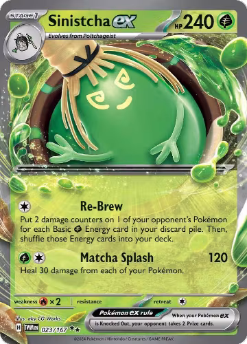 Sinistcha ex - 023/167 (023/167), Twilight Masquerade — Pokémon card price