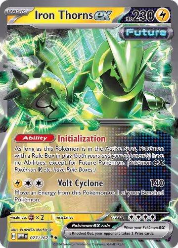 Iron Thorns ex - 077/167 (077/167), Twilight Masquerade — Pokémon card price
