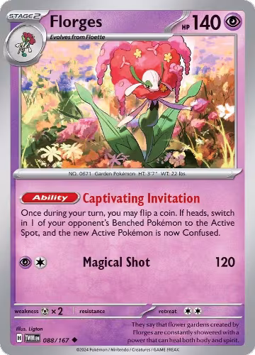 Florges (088/167), Twilight Masquerade — Pokémon card price