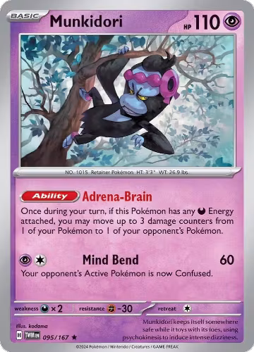 Munkidori (095/167), Twilight Masquerade — Pokémon card price