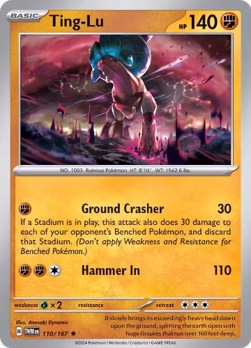 Ting-Lu (110/167), Twilight Masquerade — Pokémon card price