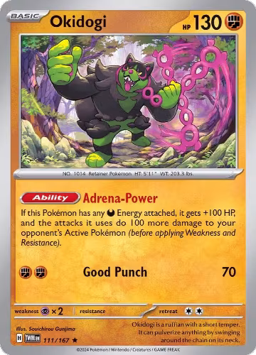 Okidogi (111/167), Twilight Masquerade — Pokémon card price