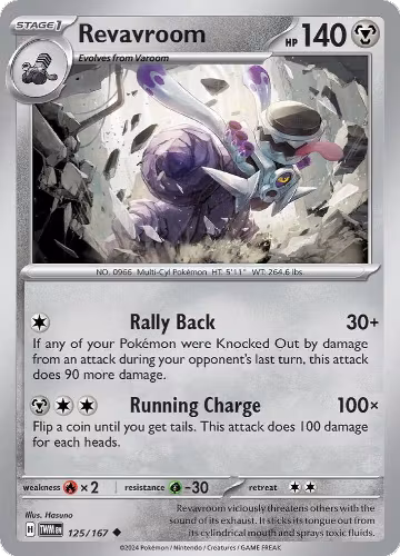 Revavroom (125/167), Twilight Masquerade — Pokémon card price
