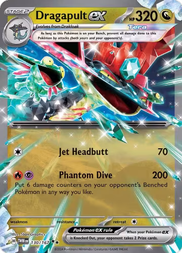 Dragapult ex - 130/167 (130/167), Twilight Masquerade — Pokémon card price