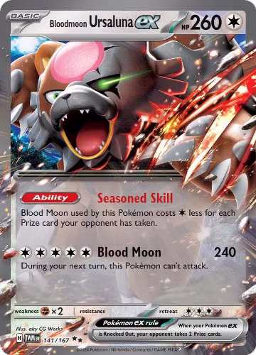 Bloodmoon Ursaluna ex - 141/167 (141/167), Twilight Masquerade — Pokémon card price