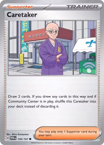 Caretaker - 144/167 (144/167), Twilight Masquerade — Pokémon card price