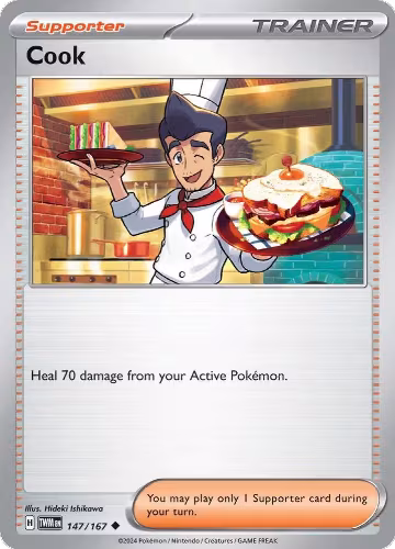Cook (147/167), Twilight Masquerade — Pokémon card price