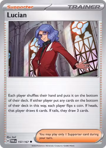 Lucian - 157/167 (157/167), Twilight Masquerade — Pokémon card price