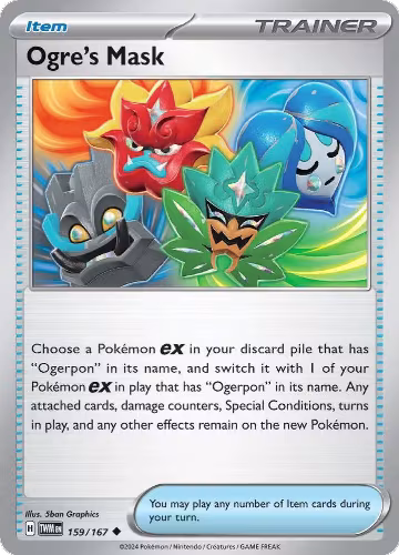 Ogre's Mask (159/167), Twilight Masquerade — Pokémon card price