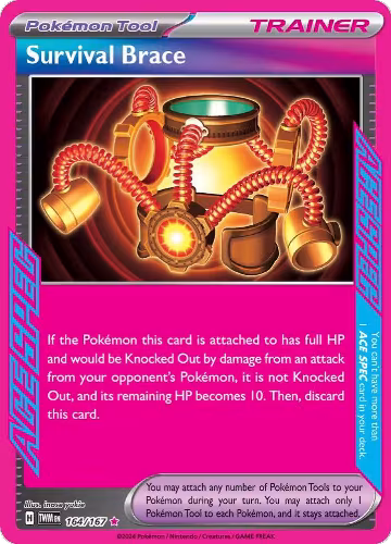 Survival Brace (164/167), Twilight Masquerade — Pokémon card price