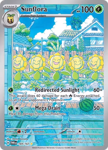 Sunflora - 169/167 (169/167), Twilight Masquerade — Pokémon card price