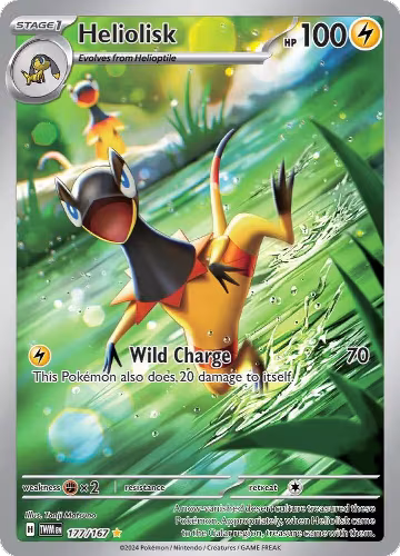 Heliolisk - 177/167 (177/167), Twilight Masquerade — Pokémon card price