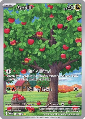 Applin - 185/167 (185/167), Twilight Masquerade — Pokémon card price