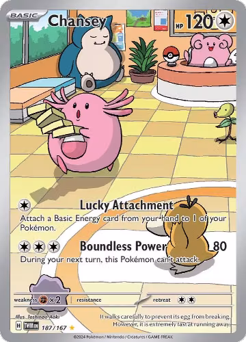 Chansey - 187/167 (187/167), Twilight Masquerade — Pokémon card price