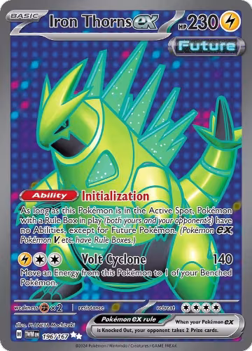 Iron Thorns ex - 196/167 (196/167), Twilight Masquerade — Pokémon card price