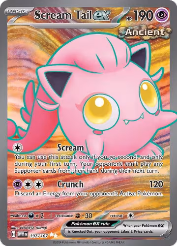 Scream Tail ex - 197/167 (197/167), Twilight Masquerade — Pokémon card price