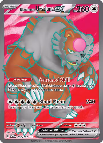Bloodmoon Ursaluna ex - 202/167 (202/167), Twilight Masquerade — Pokémon card price