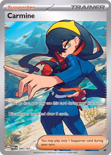 Carmine - 204/167 (204/167), Twilight Masquerade — Pokémon card price