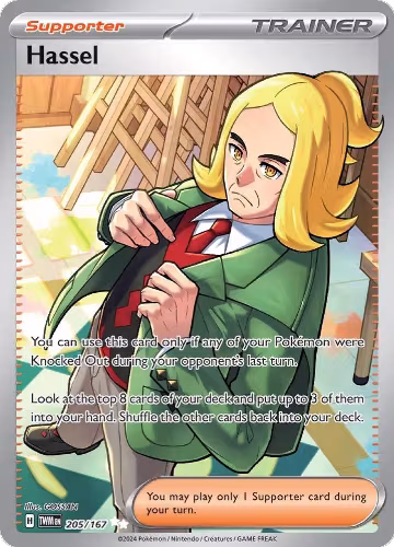 Hassel - 205/167 (205/167), Twilight Masquerade — Pokémon card price