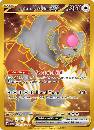 Bloodmoon Ursaluna ex - 222/167 (222/167), Twilight Masquerade — Pokémon card price