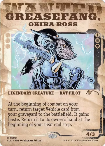 Greasefang, Okiba Boss (1690), Secret Lair Drop Series — Magic card price