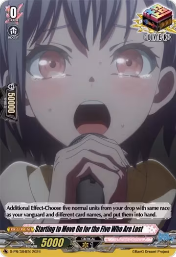 Starting to Move On for the Five Who Are Lost (D-PR/384EN), D Promo Cards — Vanguard card price