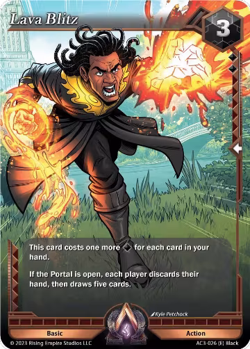 Lava Blitz (AC3-026), Unrivaled — Alpha Clash card price