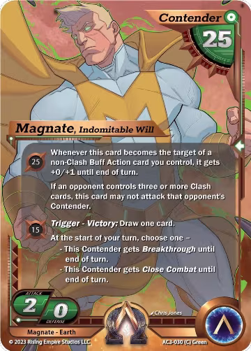 Magnate, Indomitable Will (AC3-030), Unrivaled — Alpha Clash card price