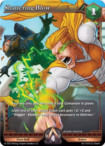 Shattering Blow (AC3-033), Unrivaled — Alpha Clash card price