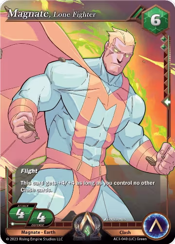 Magnate, Lone Fighter (AC3-040), Unrivaled — Alpha Clash card price