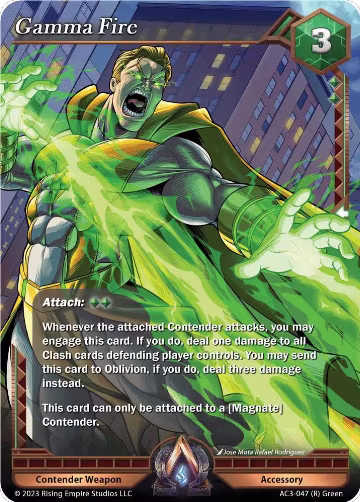 Gamma Fire (AC3-047), Unrivaled — Alpha Clash card price