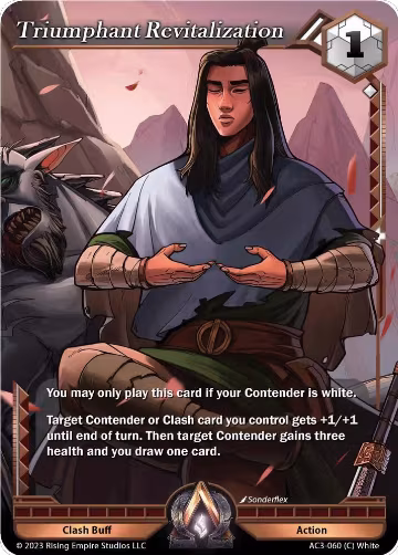 Triumphant Revitalization (AC3-060), Unrivaled — Alpha Clash card price