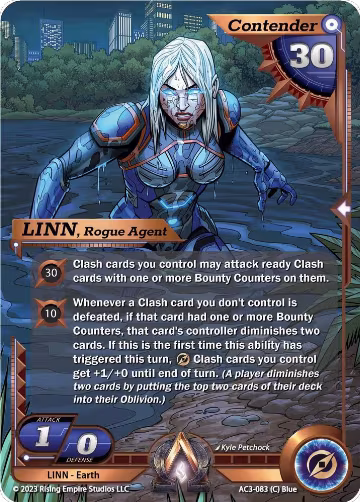 LINN, Rogue Agent (AC3-083), Unrivaled — Alpha Clash card price