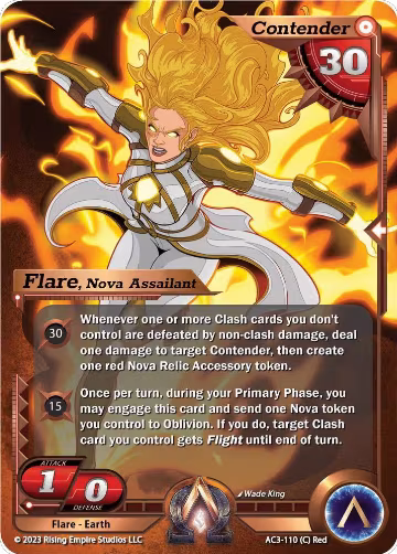 Flare, Nova Assailant (AC3-110), Unrivaled — Alpha Clash card price