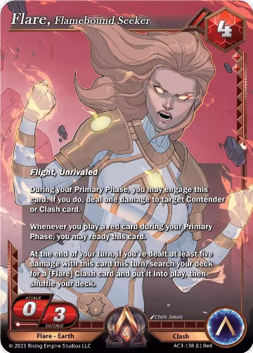 Flare, Flamebound Seeker (AC3-138), Unrivaled — Alpha Clash card price