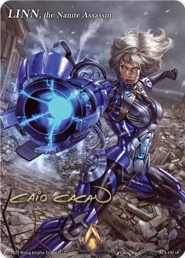 LINN, the Nanite Assassin (Iconic Art) (AC3-142), Unrivaled — Alpha Clash card price