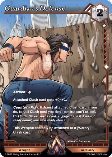 Guardian's Defense (ST3-009), Unrivaled — Alpha Clash card price