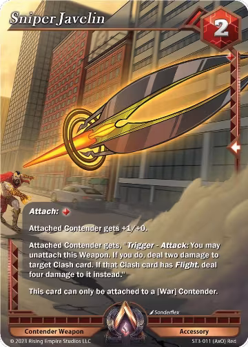 Sniper Javelin (ST3-011), Unrivaled — Alpha Clash card price