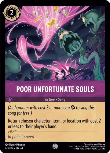 Poor Unfortunate Souls (60/204), Ursula's Return — Lorcana card price
